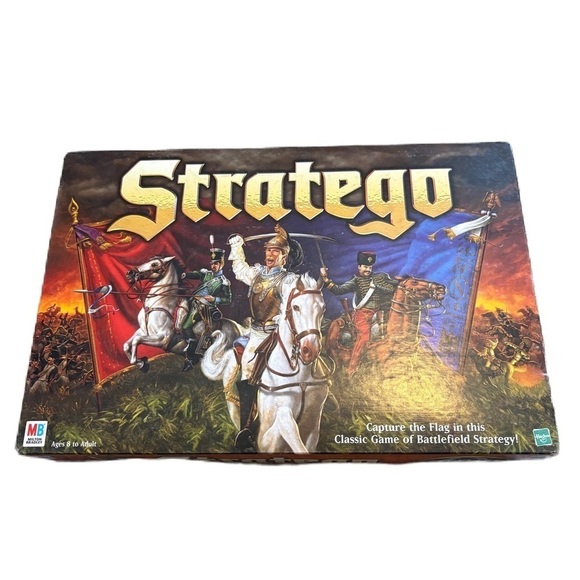 1999 Stratego Board Game Capture The Flag Battlefield Game Hasbro Milton Bradley - Picture 1 of 5